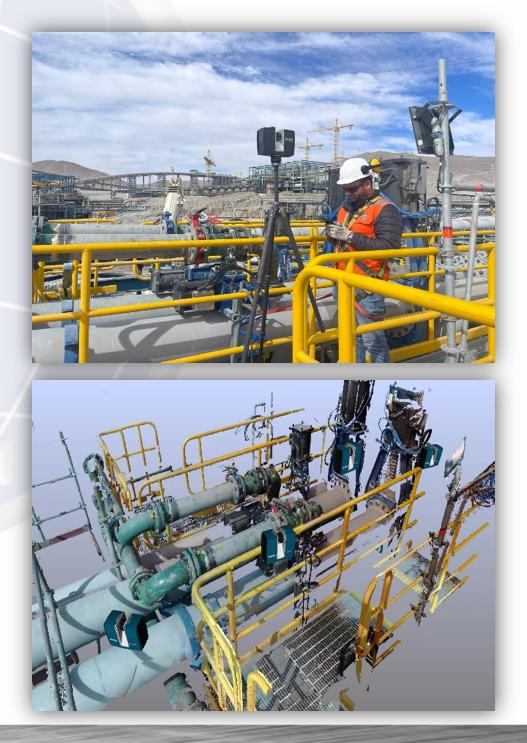 Levantamiento dimensional 3D en planta