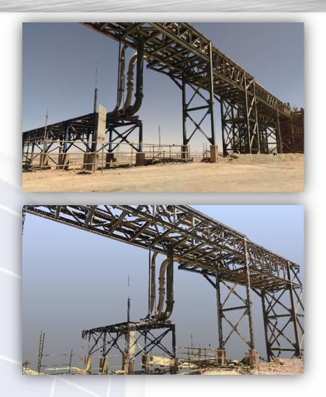 Modelo y levantamiento de pipe rack